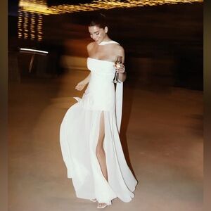 Matters Store Monaco White Dress with Scarf